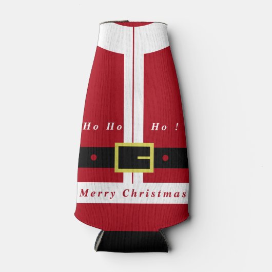 メリークリスマスサンタクールボトルギフト ボトルクーラー (正面)