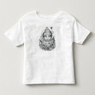 メリークリスマスサンタグラフィックTシャツ – 喜びを広げる トドラーTシャツ