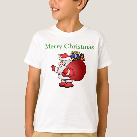 メリークリスマスサンタシャツ Tシャツ (正面)