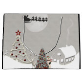 メリークリスマスサンタシーンLG抱き枕 ラージペーパーバッグ (正面)