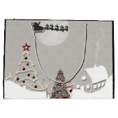 メリークリスマスサンタシーンLG抱き枕 ラージペーパーバッグ (裏面)