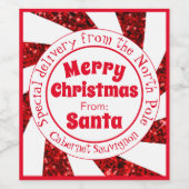 メリークリスマスサンタスペシャルデリバリー ワインラベル (シングルラベル)