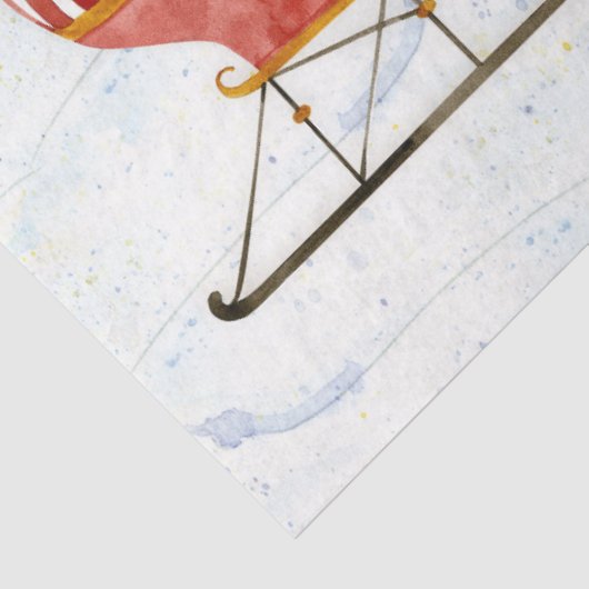 メリークリスマスサンタスリギフト雪だるま名 薄葉紙 (詳細)