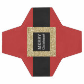 メリークリスマスサンタスーツカスタム サッカーボール (フラット)