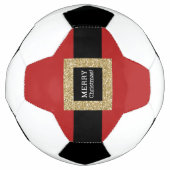 メリークリスマスサンタスーツカスタム サッカーボール (正面)