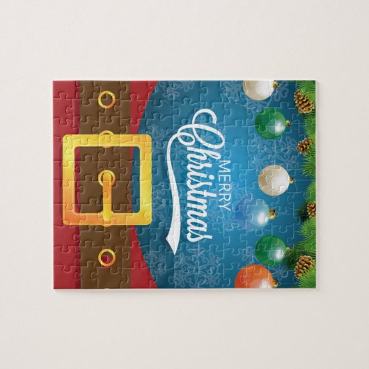 メリークリスマスサンタスーツ ジグソーパズル (横)