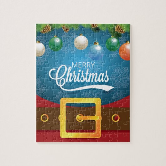 メリークリスマスサンタスーツ ジグソーパズル (縦)