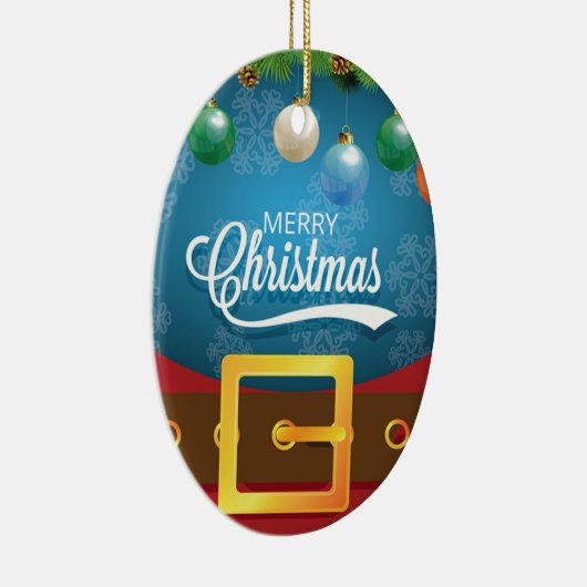 メリークリスマスサンタスーツ セラミックオーナメント (右)