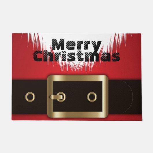 メリークリスマスサンタスーツ ドアマット (正面)