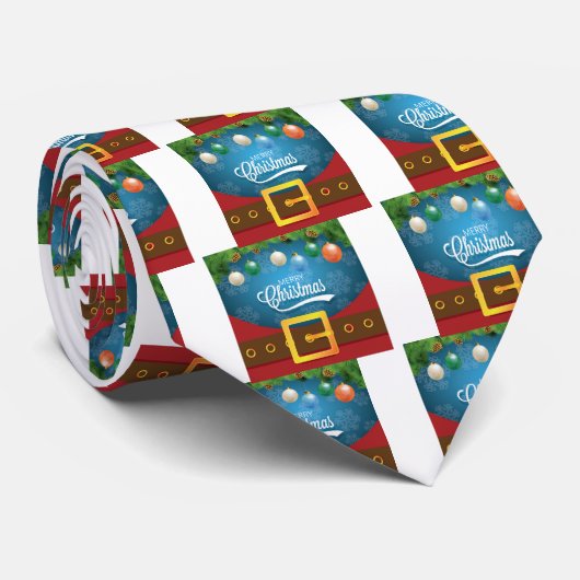 メリークリスマスサンタスーツ ネクタイ (ロール)