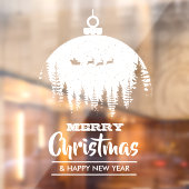 メリークリスマスサンタズスソリオーナメントホリデー ウィンドウサイン (シート2)