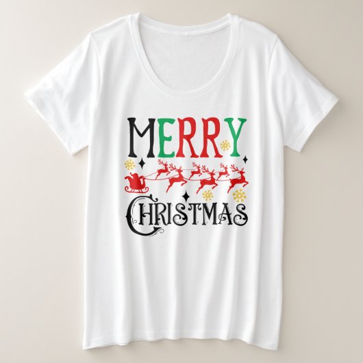 メリークリスマスサンタソリ–61049 Tシャツ (デザイン正面)