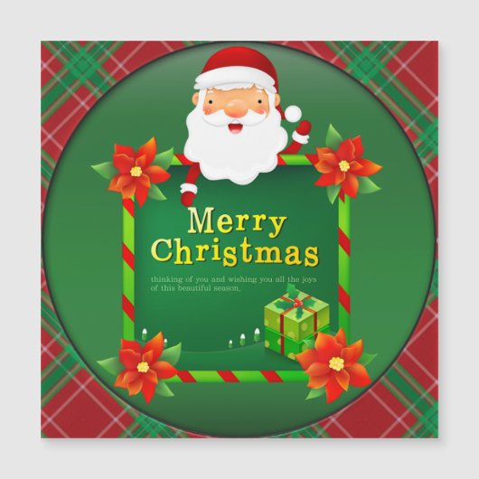 メリークリスマスサンタタータンチェックプレイド (正面)
