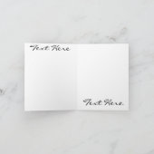 メリークリスマスサンタタータンチェックプレイド ノートカード (内部)