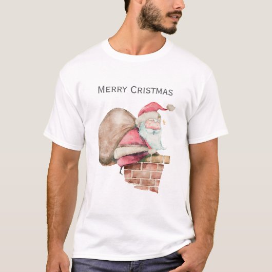 メリークリスマスサンタックTシャツ Tシャツ (正面)