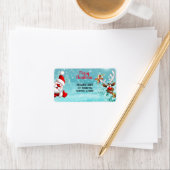 メリークリスマスサンタトインデア差出人住所 ラベル (インサイチュ)