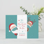 メリークリスマスサンタトナカイ一家 シーズンカード (スタンド正面)