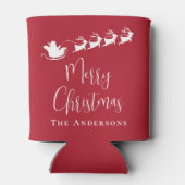 メリークリスマスサンタトナカイ赤 缶クーラー (裏面)