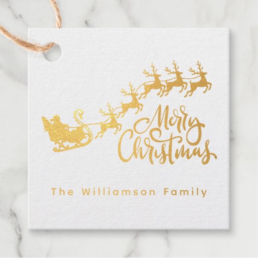 メリークリスマスサンタトナカイ フェイバータグ (正面)