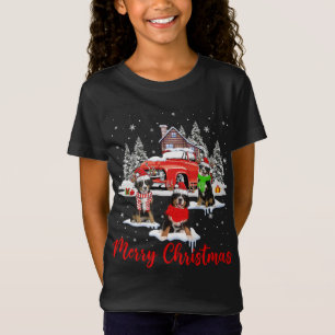 メリークリスマスサンタトナディアベルネーズマウンテンWi Tシャツ