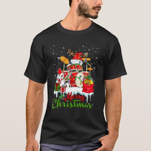 メリークリスマスサンタトナデリアドラムミュージカルスノーマ Tシャツ (正面)