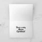 メリークリスマスサンタトリケラトプス恐竜 シーズンカード (内部)