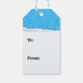 メリークリスマスサンタドギーギフトラベル ギフトタグ (裏面)