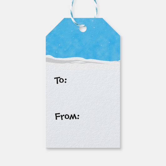 メリークリスマスサンタドギーギフトラベル ギフトタグ (裏面)