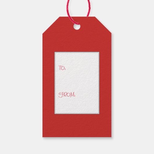 メリークリスマスサンタハットお洒落ビーチシーン ギフトタグ (裏面)