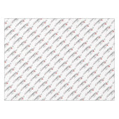 メリークリスマスサンタハットとキャンディーキャン テーブルクロス (正面(横))