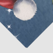 メリークリスマスサンタハットとクリスマスホリー 薄葉紙 (詳細)