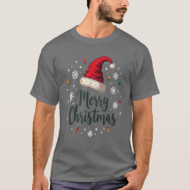 メリークリスマスサンタハットクリスマスファミリーお祝い Tシャツ