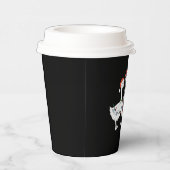 メリークリスマスサンタハットダックスホリデークリスマスダック 紙コップ (右)