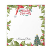 メリークリスマスサンタハットミスタントー ノートパッド (正面)