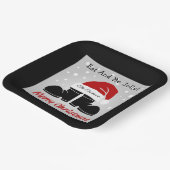 メリークリスマスサンタハット/ブーツ紙プレート ペーパープレート (傾斜あり)