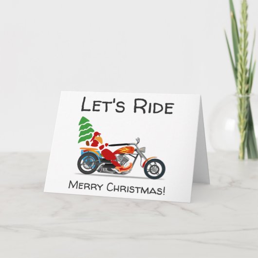 メリークリスマスサンタバイクに乗ろう シーズンカード (正面)