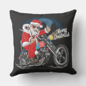 メリークリスマスサンタバイクもしくは自転車に乗る人 クッション (裏面)