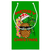 メリークリスマスサンタパイナップル スモールペーパーバッグ (裏面)