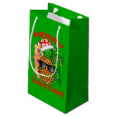 メリークリスマスサンタパイナップル スモールペーパーバッグ (裏面アングル)