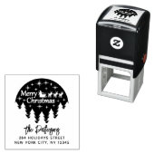 メリークリスマスサンタパーソナル差出人住所 セルフインキングスタンプ (インサイチュ)
