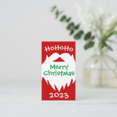 メリークリスマスサンタヒゲ2023名刺 名刺 (スタンド正面)