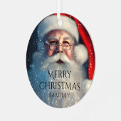 メリークリスマスサンタフェスティバルウィンターホリデーズ メタルオーナメント (正面左)