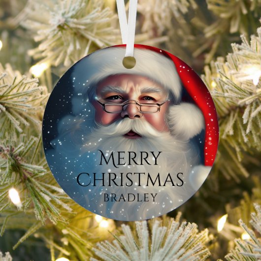 メリークリスマスサンタフェスティバルウィンターホリデーズ メタルオーナメント (インサイチュ)