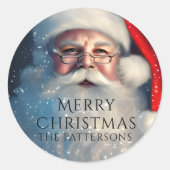 メリークリスマスサンタフェスティバルウィンターホリデーズ ラウンドシール (正面)