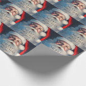 メリークリスマスサンタフェスティバルウィンターホリデーズ ラッピングペーパー (角)