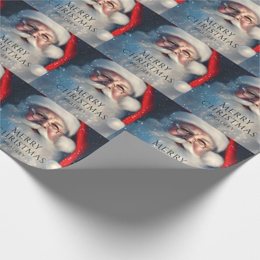 メリークリスマスサンタフェスティバルウィンターホリデーズ ラッピングペーパー (角)