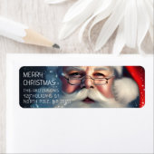 メリークリスマスサンタフェスティバルウィンターホリデーズ ラベル (インサイチュ)