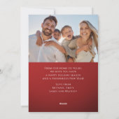 メリークリスマスサンタフェスティバル冬の写真 シーズンカード (裏面)