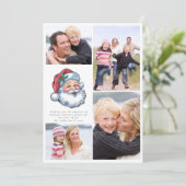 メリークリスマスサンタフォトコラージュ シーズンカード (スタンド正面)