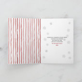 メリークリスマスサンタフラミンゴクリスマス シーズンカード (内部)